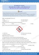 Đề thi học kì 1 KHTN 6 - Chân trời sáng tạo - Đề số 6